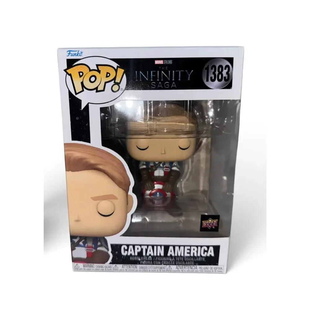Funko Pop Marvel Captain America #1383 Upper Deck Exclusive Infinity Saga New